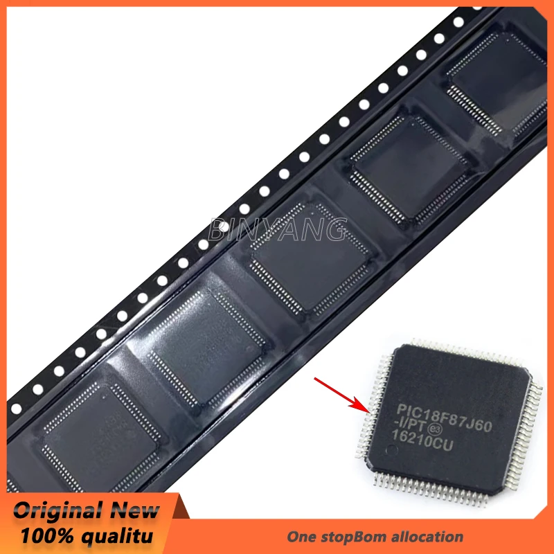 (10piece) 100% New PIC18F87J50-I/PT PIC18F87J60-I/PT PIC18F87J60 50 QFP80 IC