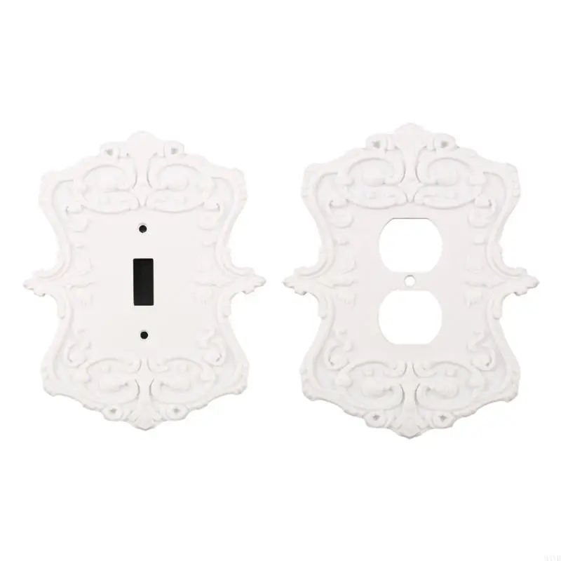 Toggle Light Switches Cover, Plastic Trim with Raised Relief and Elegant Detail Around Existing Outlet or Fixture M4YD