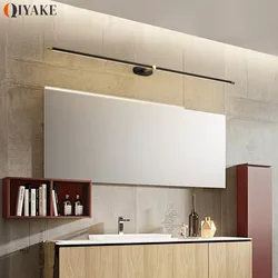 Modern Bathroom Decor Vanity Light Simple Line Strip Wall Lamp Bathroom Mirror Lights Living Room Background Wall Decor Lamps