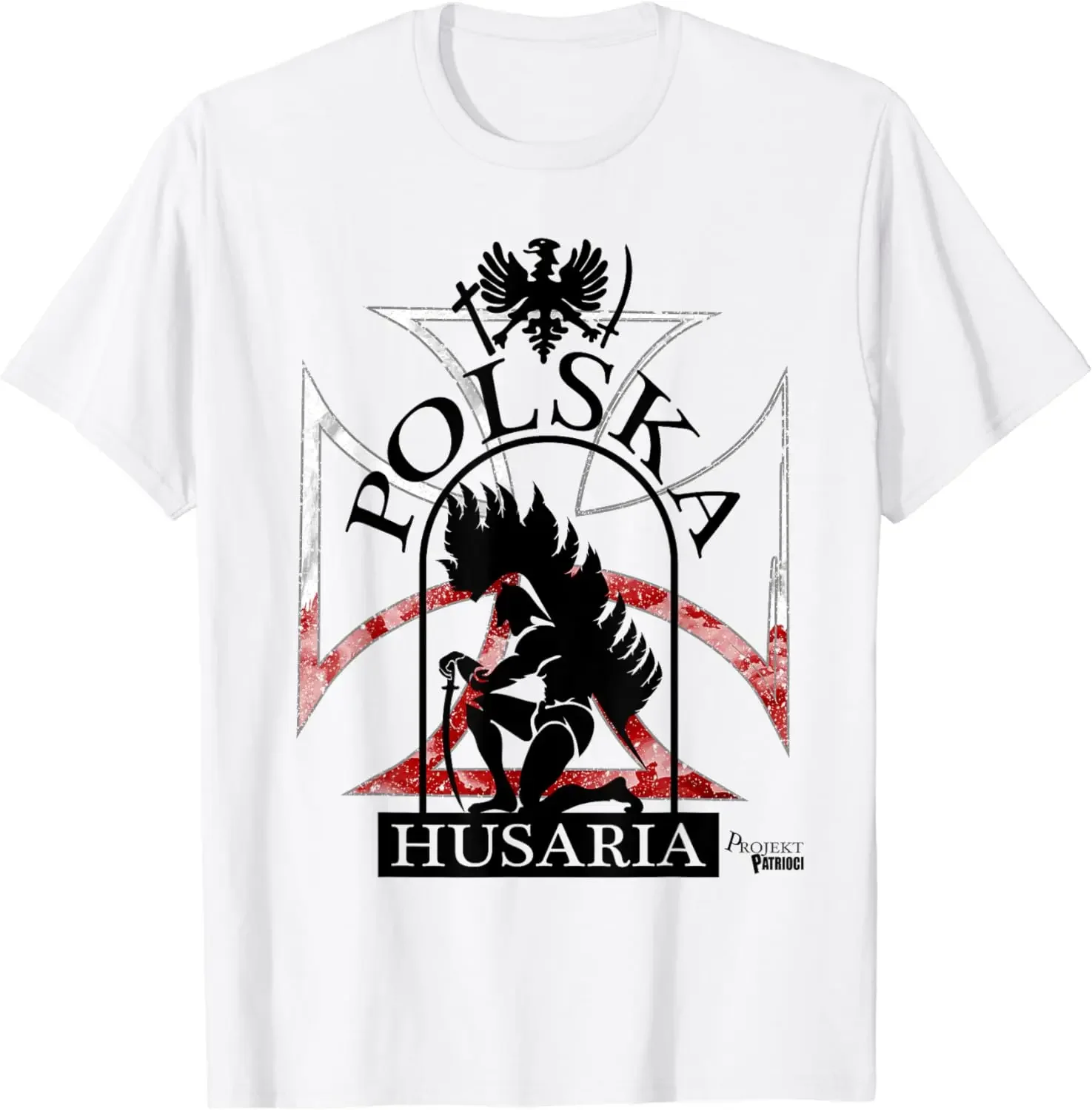 

Polska Husaria Polish Winged Hussar Warrior T-Shirt 100% Cotton O-Neck Summer Short Sleeve Casual Mens T-shirt Size S-3XL