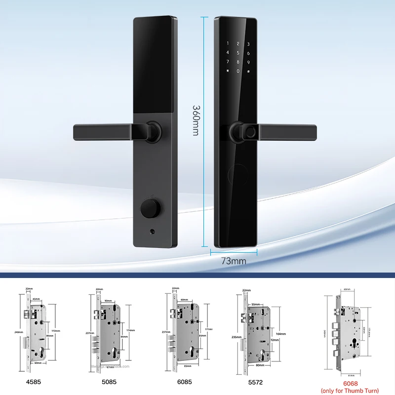 STLF SOURCE PRICE Wood Door Smart Lock Electronic Finger Print Manual Key Ttlock Tuya Digit Door Lock