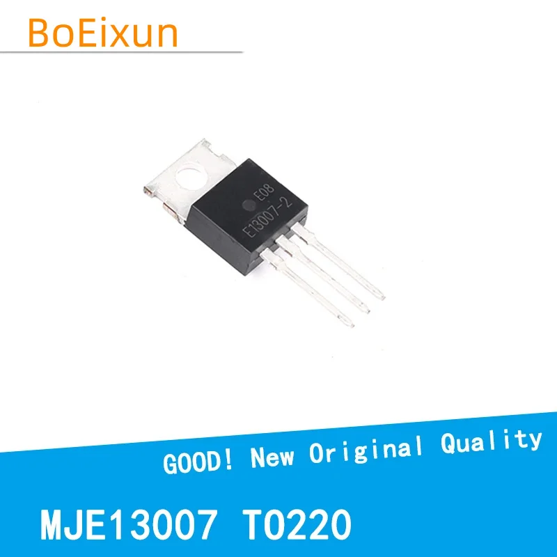 10pcs/Lot MJE13007 E13007-2 13007 E13007 TO-220 700V8A High Voltage Fast-Switching NPN Transistor New Good Quality