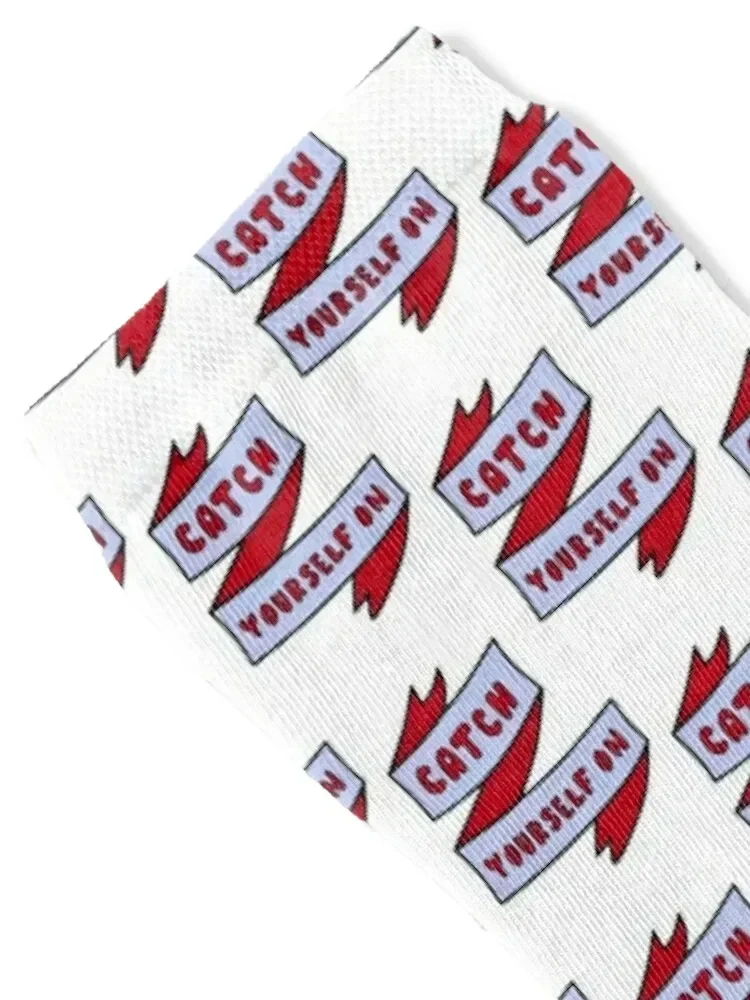 derry girls catch yourself on Socks custom sports happy hockey Male Socks Women's