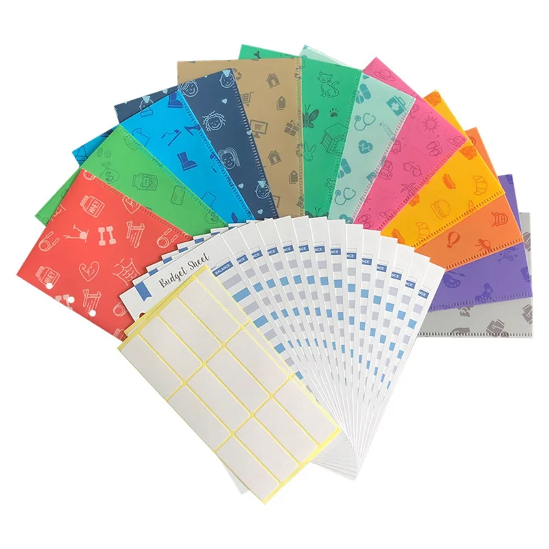 AC57-Money Saving Envelopes For Budget System Money Envelopes For Budgeting And Saving Tear And Water Resistant Vertical Version