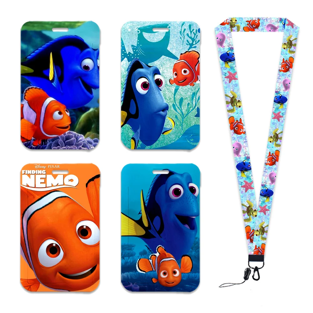 Porta Tarjetas de Identificación Vertical Impermeable con Diseño de Buscando a Nemo, para Trabajo o Estudiantes