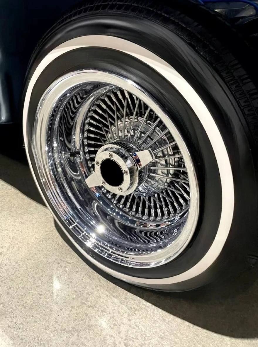 

Hot-selling Custom Wire Wheel 13*7 14/*7 5x114.3 Rims 72 Straight Diamond Cut Spokes 100 Straight Chrome Wheel Wire Spoke Wheel