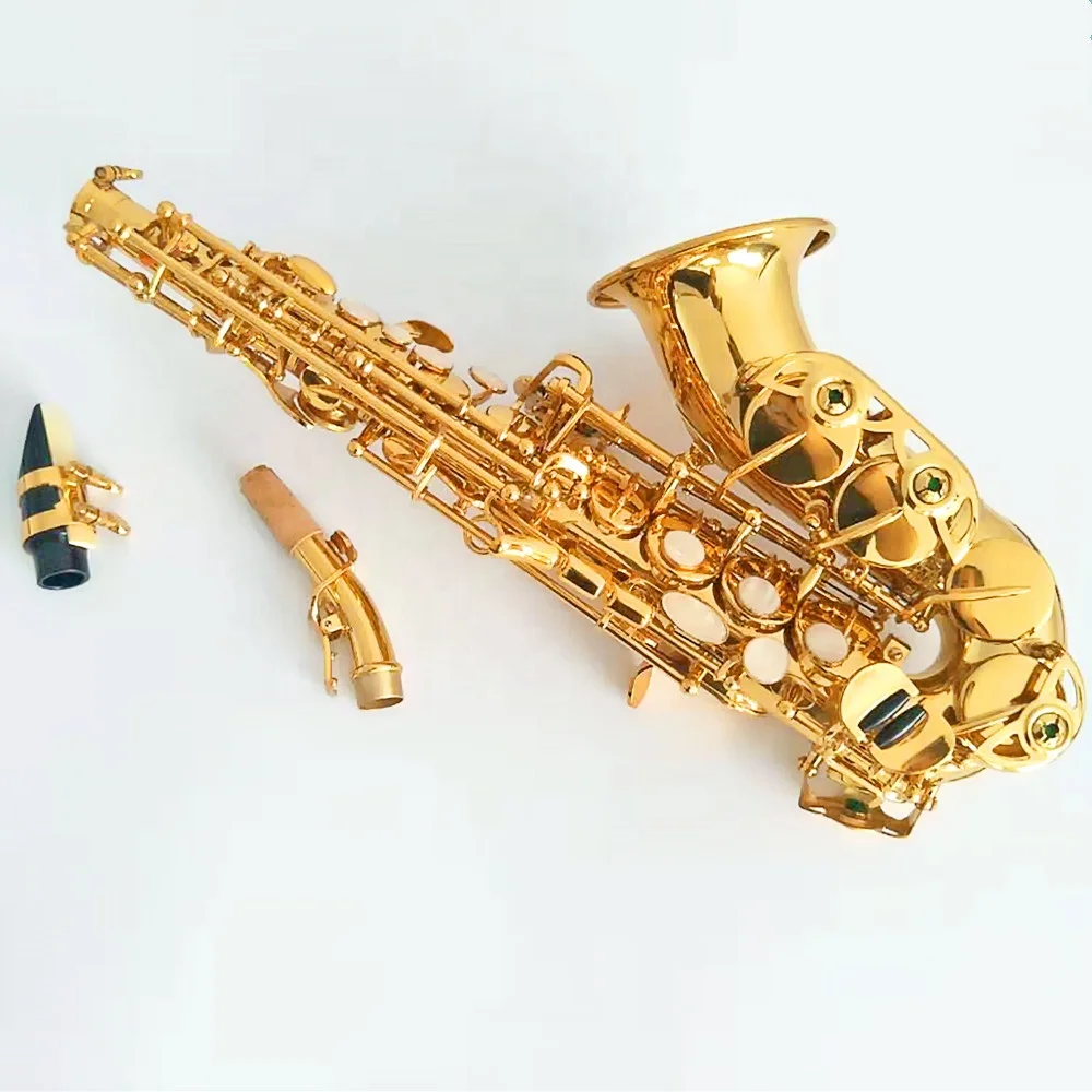 Bending BB Tone Soprano Saxophone Curved Wind Instruments