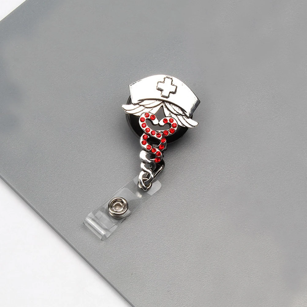 

Elegant Badge Reel Clip Retractable ID Badge Holder Yong Clip for Office Staff