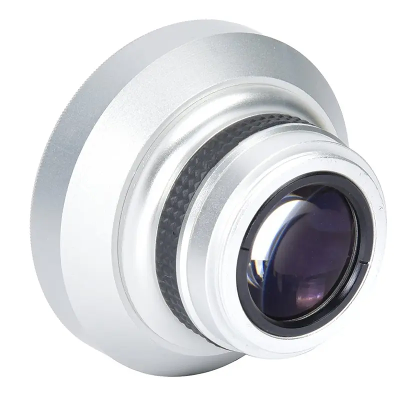 

ABGI-Super Fisheye Lens Silver For 37Mm 0.25X Universal Fit, 180° Wide Angle HD Optics For 37Mm Cameras, Anti-Reflective Coating
