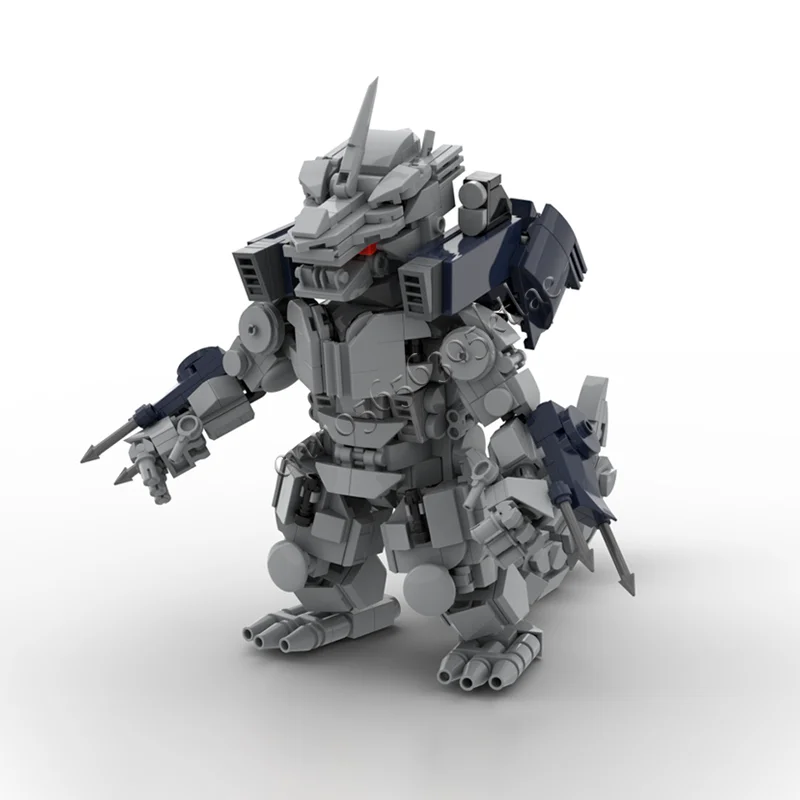 718 peças moc estilo ficção científica dominador modelos monstro mecânico personalizado diy série cinza montagem criativa presentes das crianças
