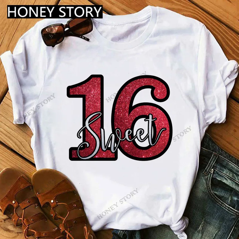 

Футболка с короткими рукавами и принтом на день рождения королевы, милый и симпатичный подарок для вечеринки, женская одежда, футболка