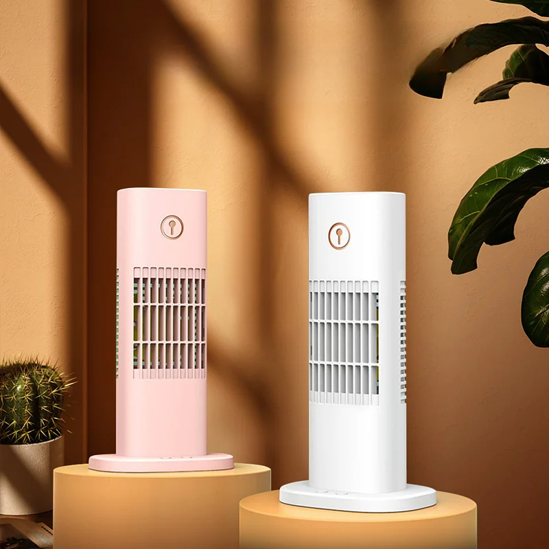 

Portable mini air conditioner USB air cooler electric fan 3-speed silent timed Desktop tower fan cooling fan humidifier