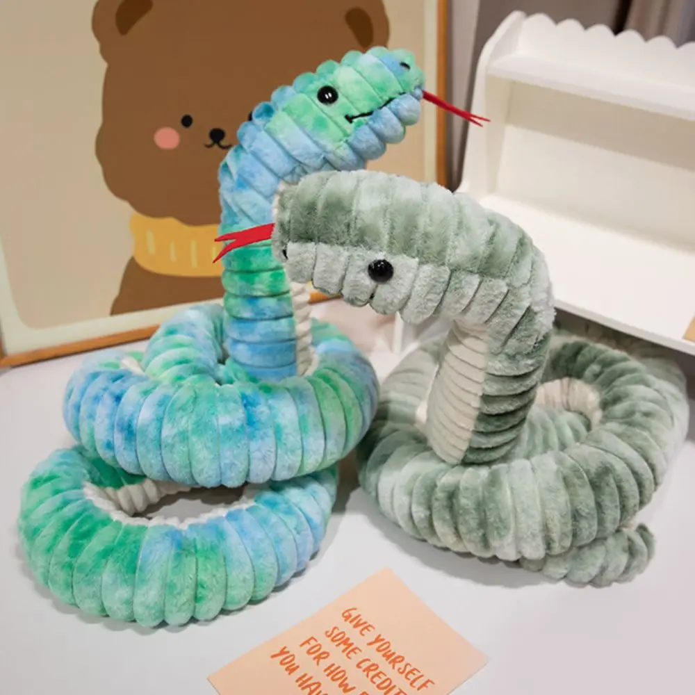 Juguete de peluche de serpiente con lengua adhesiva para vacaciones en casa, muñeco de peluche Boa colorido en espiral de 120/180cm, juguetes de peluche de serpiente Boa suave, regalo de cumpleaños