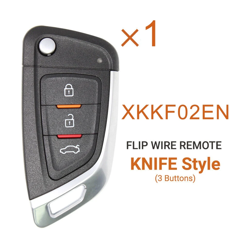 For XKKF02EN Universal Wire Remote Key Fob 3 Buttons Knife Style for VVDI Key Tool