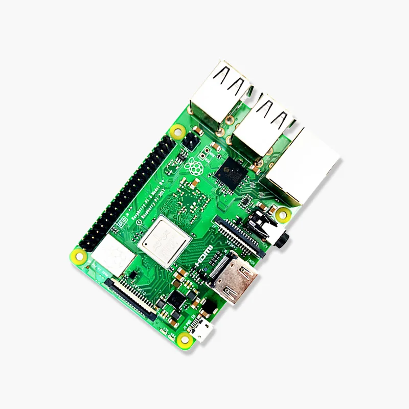 Оригинальная фотовспышка/3B + Plus BCM2837 1,2G ,Raspberry Pi 3 B + с поддержкой 2,4G и Bluetooth 4,2 и PoE