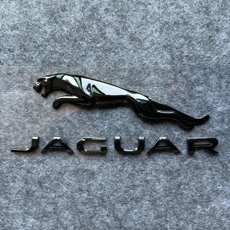 3DMETAL Car Front Hood Emblem Rear Trunk Badge Sticker for Jaguar XFL XEL E-PACE F-PACE F-TYPE XJ I-PACE X-X16 XE XK C-X75X-TYPE