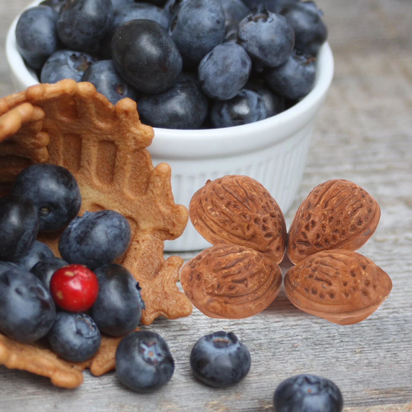 10-delige kunstmatige amandelen decoraties gesimuleerd gedroogd fruit model plastic faux rekwisieten voor fotografie display gemakkelijk