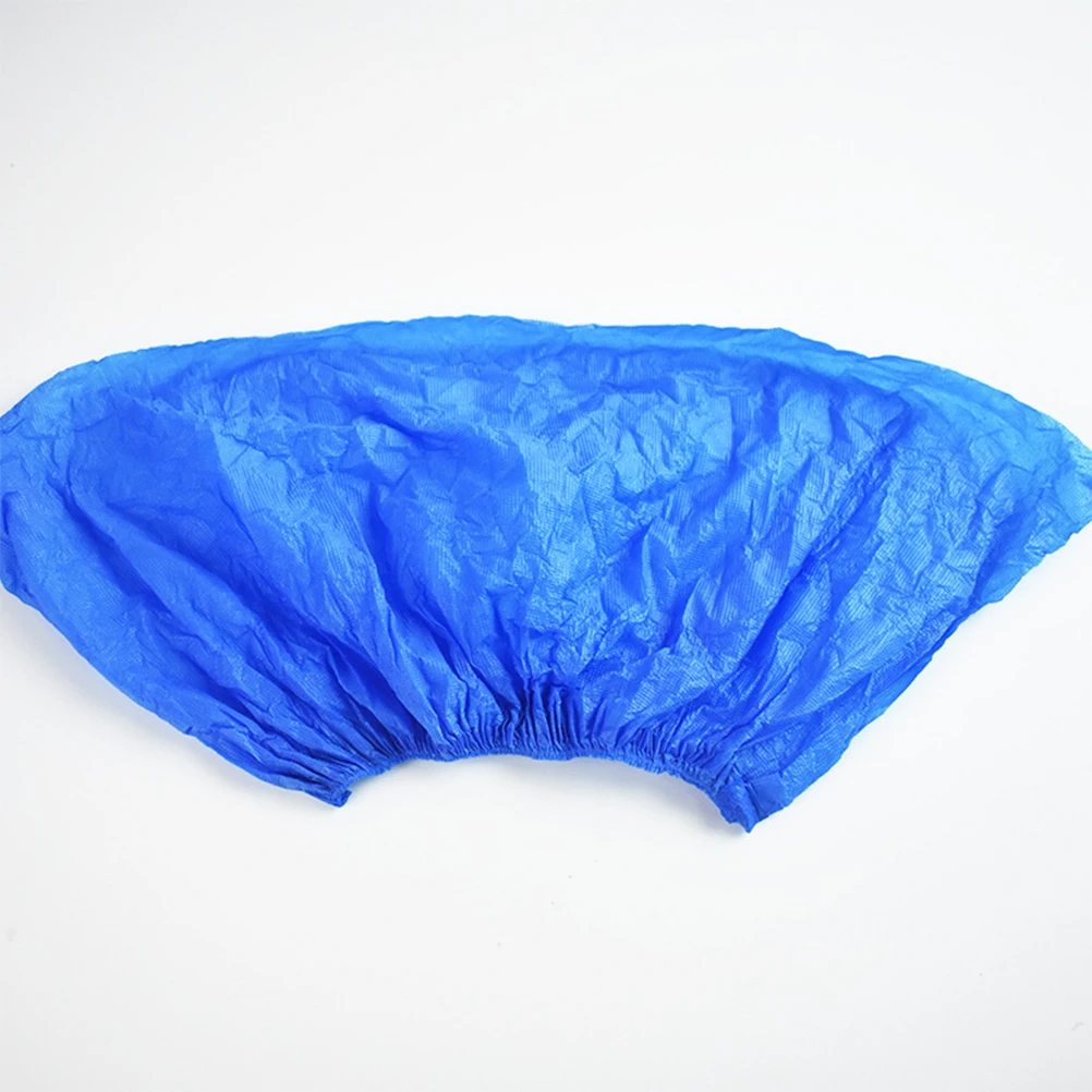 

100 Pcs Disposable Plastic Shoe Cover Protector for Clean Room Home Office All Sizes Waterproof Non Lightweight Dustproof