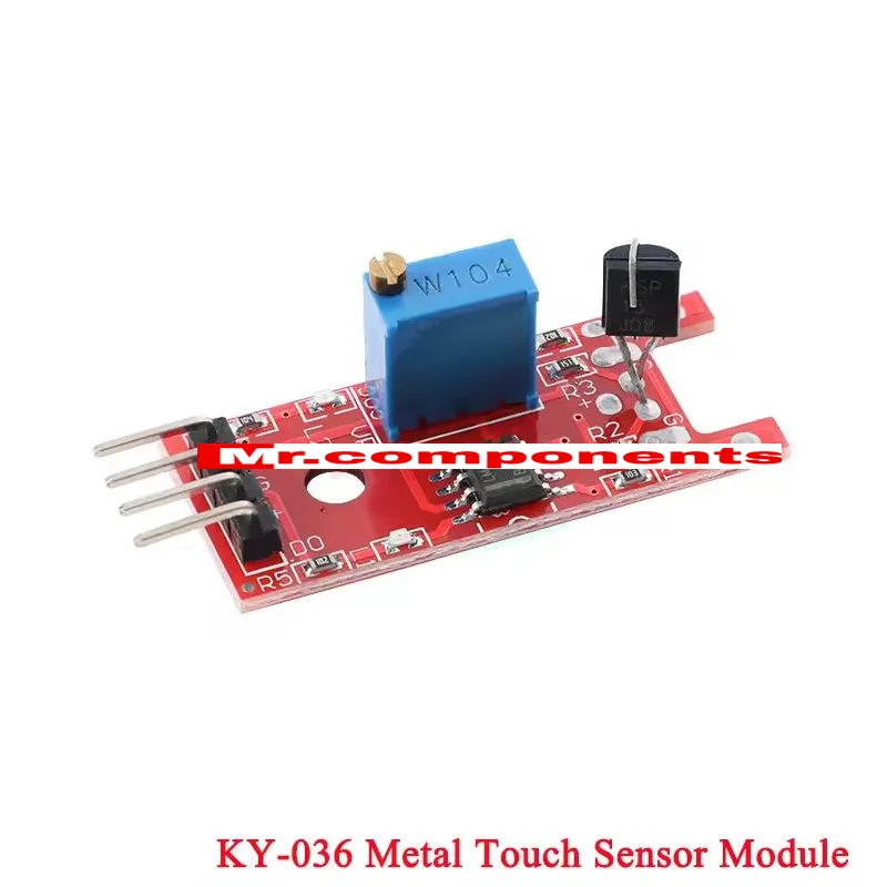 1Pc-2Pcs Metal Touch Sensor Module KY-036 Human Body Touch Sensor 3.3V 5V TTL Switch Analog Signal Output Smart Electronics