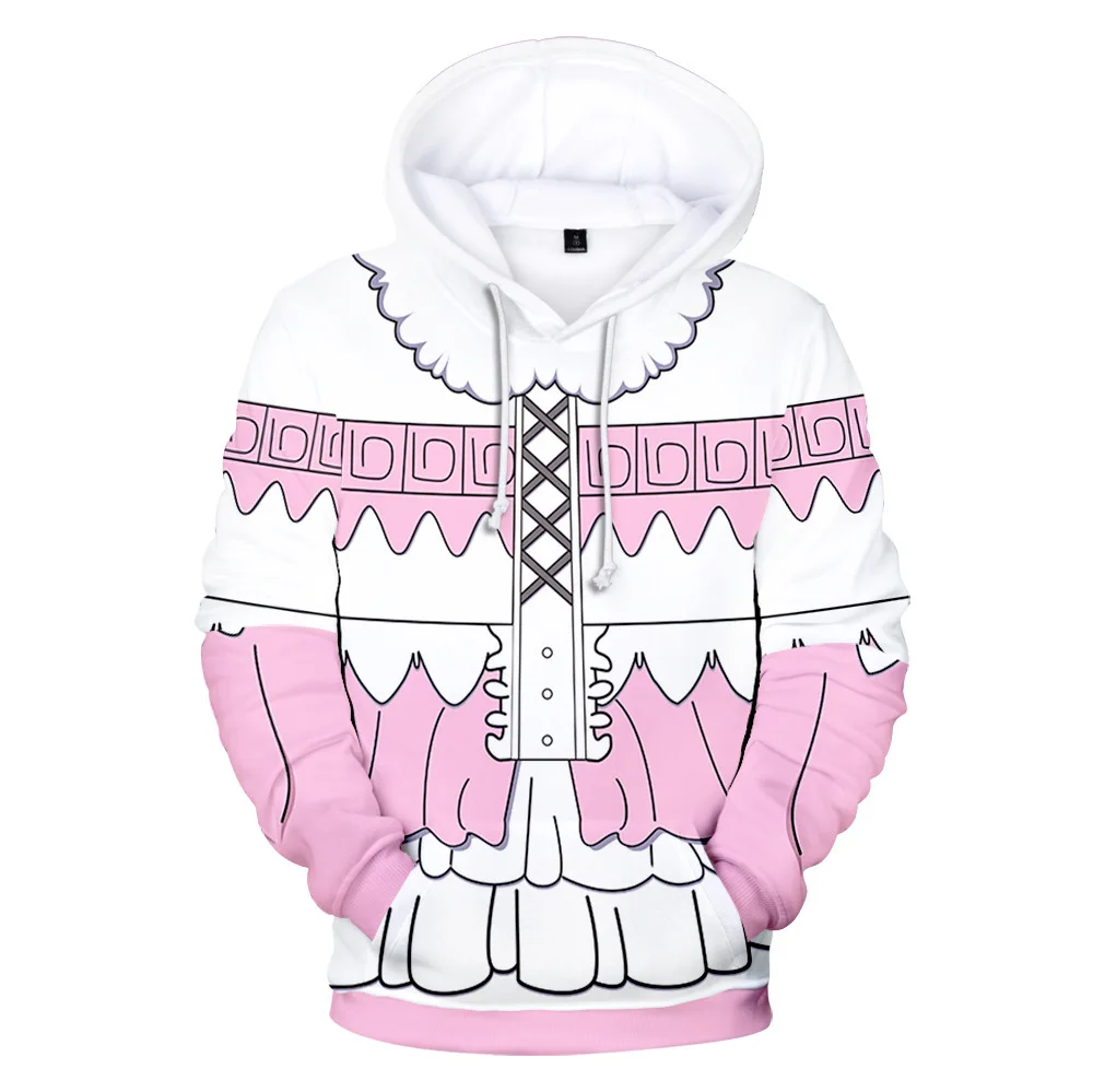 Miss Kobayashi's Dragon Maid Kanna Kamui Cosplay Hoodie Hip Hop Graphic Sweatshirt Poleron Hombre Streetwear Harajuku Tracksuit