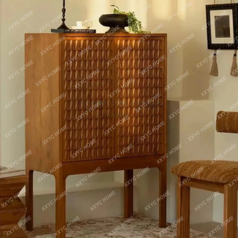 wSolid Wood Dining Side Cabinet Fashionable Living Room Home Locker  Wall Cabinet X