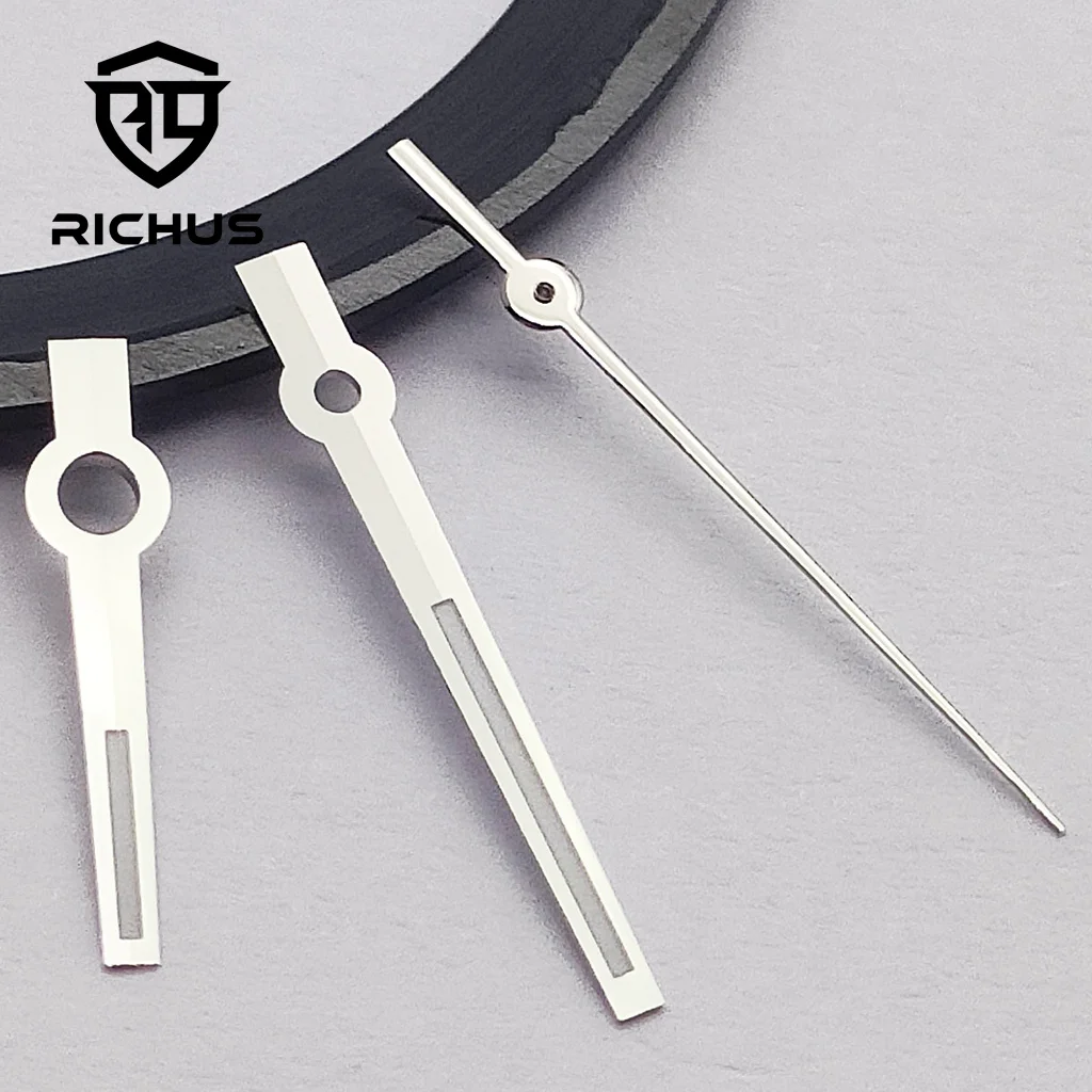 RICHUS NH35 Watch Hands Silver Gold Rose gold Watch Hands Green Luminous Fit NH35 NH36 Movement