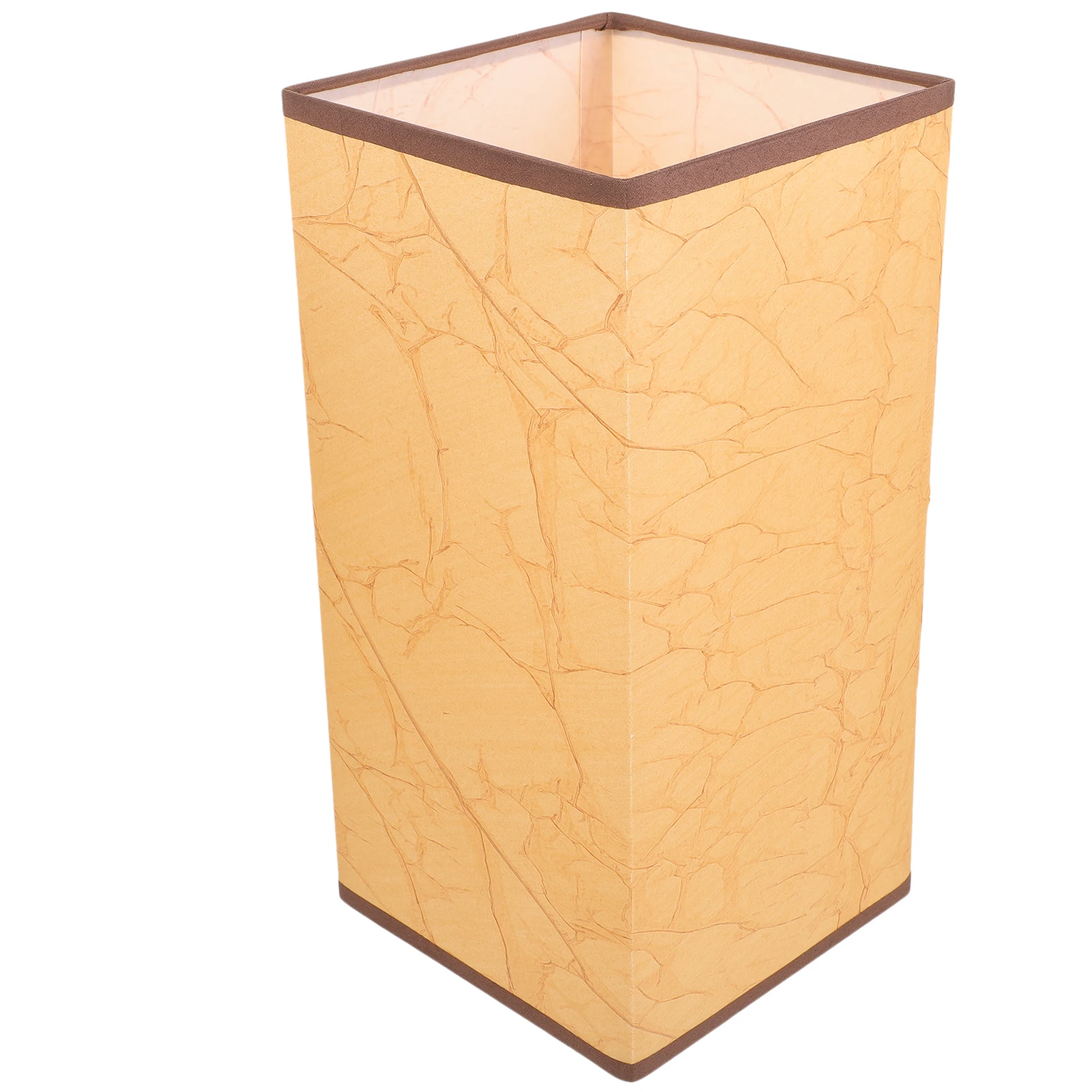 

Vintage Style Square Lampshade , Sturdy Paper Material, Light Blocking Pendant Lamp Cover, Small for Bedroom,