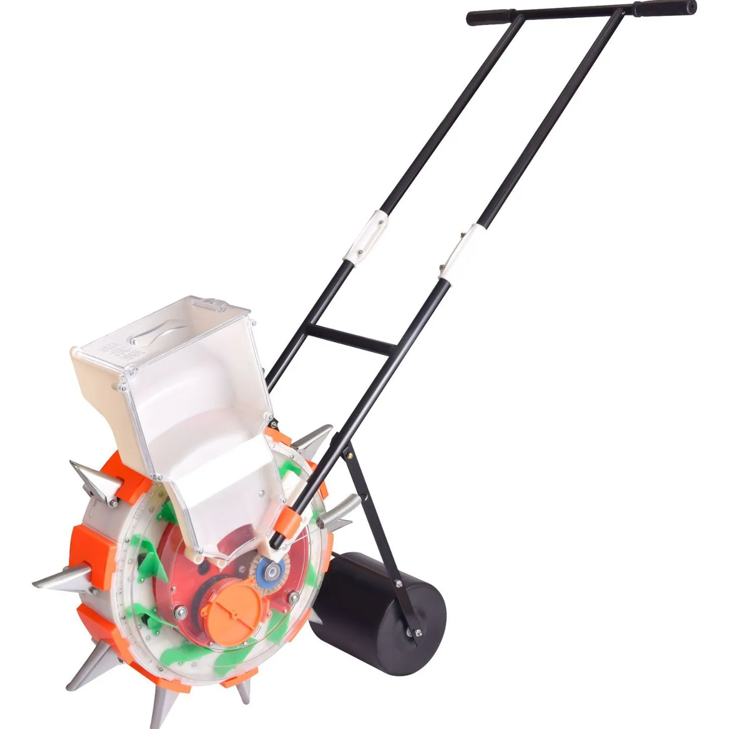 2025 Nueva sembradora y transplantadoras de macetero de maíz Máquina sembradora de empuje manual de cosecha múltiple puede inverser el vehículo