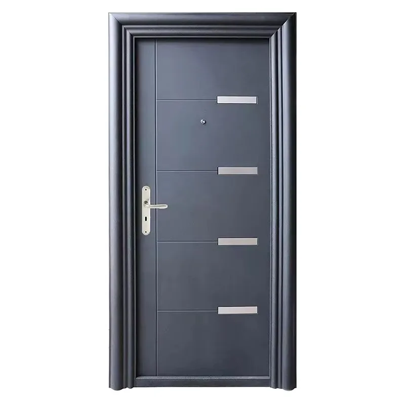 Supplier Wholesale Price Apartment Entrance Security Steel Door External Security Steel Metal Door