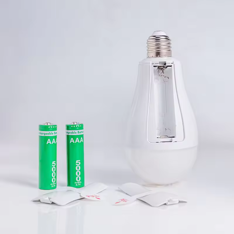 LED Bulb Light Smart Charging Chip Power Failure Emergency Home 18650 Battery Flicker-Free with Hook Detachable Emergency Bulb - Image 5