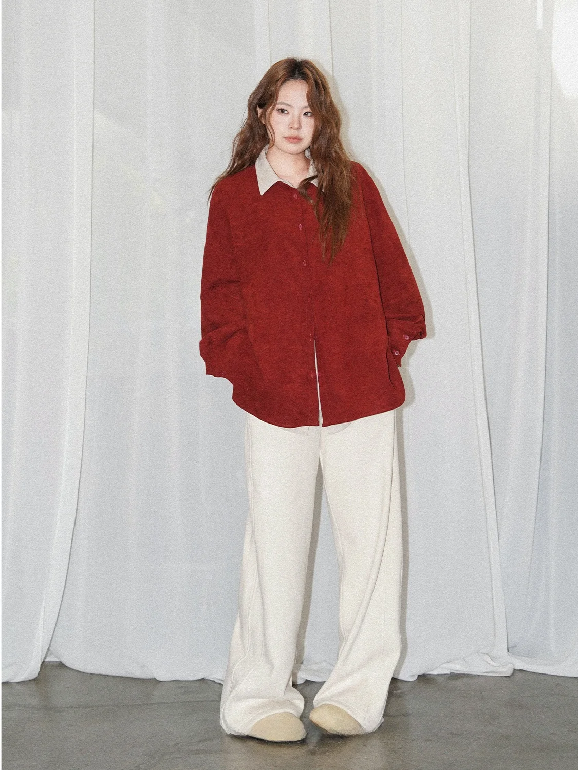 

Loose irt Jaet Patchwork Color Blo Casual Sle Thiened Long Sve Polyester Fiber Winter Outerwear Women's Hanfu