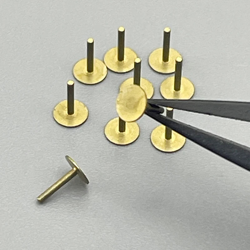 2/5/10/20pcs Universal Watch Dial Pin 0.6mm Diameter Copper Material Fixed Dial With Locating Foot Repair Dial Accessories