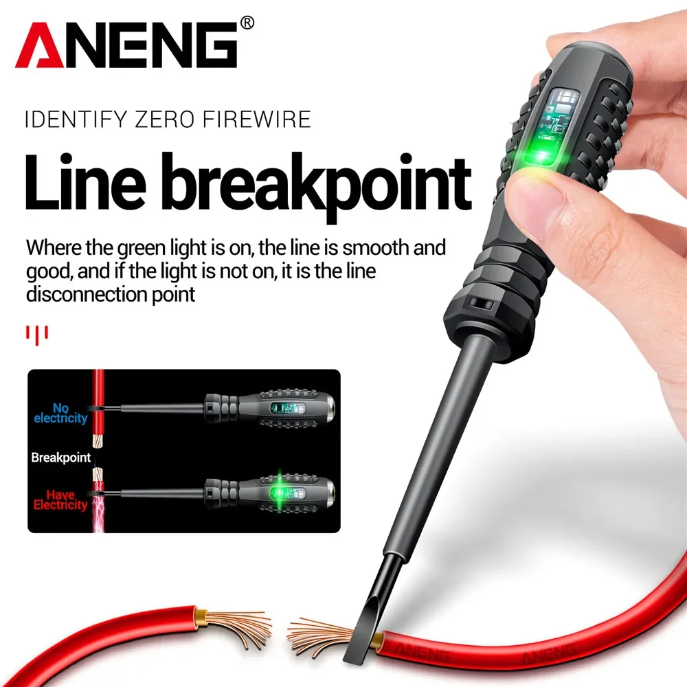 

ANENG B05 Word/cross Screwdrivers Insulated Electric Pen Neon Bulb Indicator Meter Electrician Highlight Pocket Tester Pen Tools
