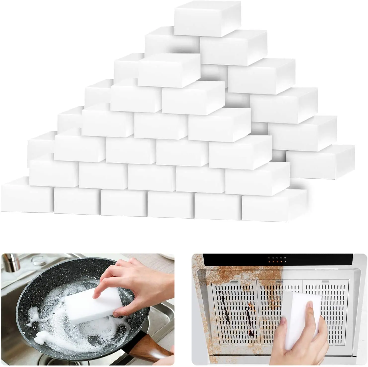 10/20Pcs Melamine Sponge Magic Sponge Eraser Eraser Cleaner Cleaning Sponges for Kitchen Bathroom Cleaning Tools 10*6*2cm