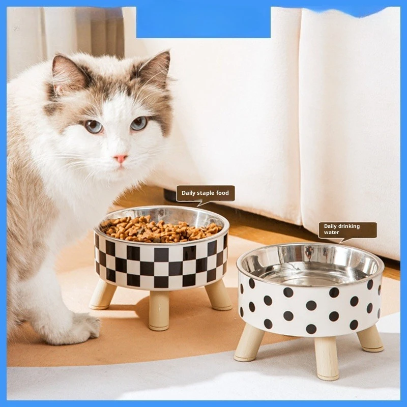 

Large Capacity Anti-Flip Anti-Slip Pet Bowl for Dogs And Cats with Neck Support Non-Slip Dog Food Bowl Cat Dish