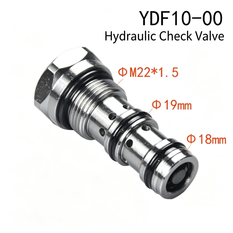 Insert Hydraulic Control Check Valve Excavator Hydraulic Quick Connection Accessories YDF10-00