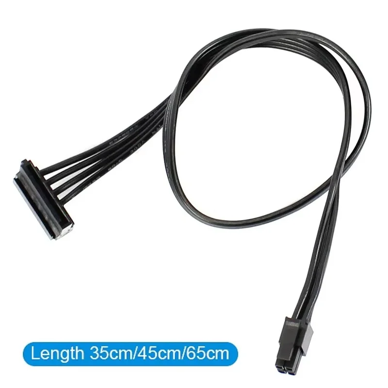 35cm Mini 4pin To SATA Power Supply Cable For Computer Main Board Interface Small 4Pin To 1/2/3 Port SATA SSD Power Supply Cable