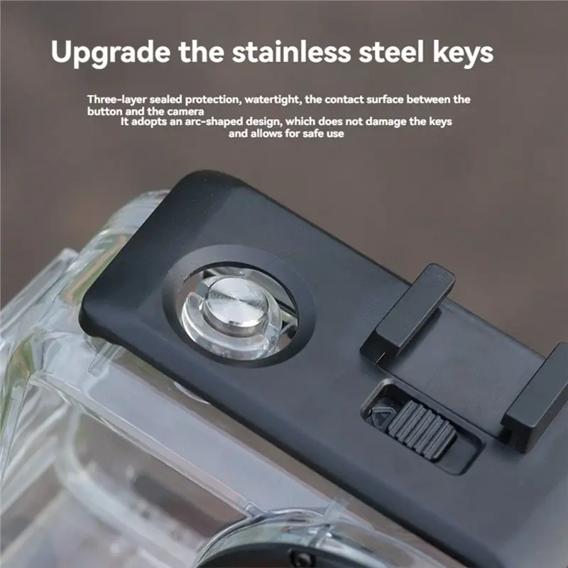 For DJI Osmo Action 6 Waterproof Case 60M Diving Underwater Protective Shell For DJI Osmo Action 6