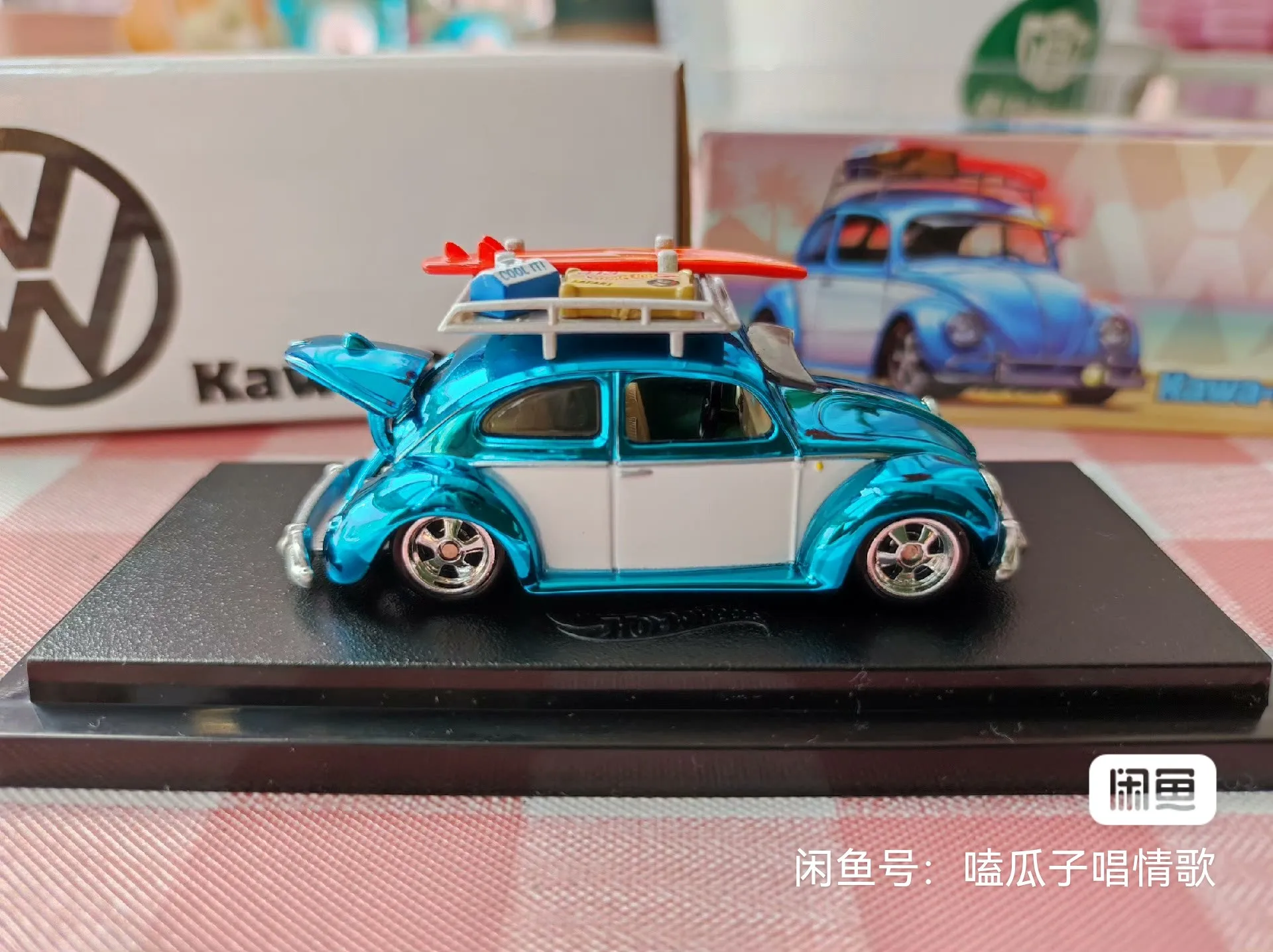 2023 Hot Wheels RLC 1:64 Kawa-Bug-A 49 VW Beetle collezione limitata di ornamenti modello carrello in lega pressofusa