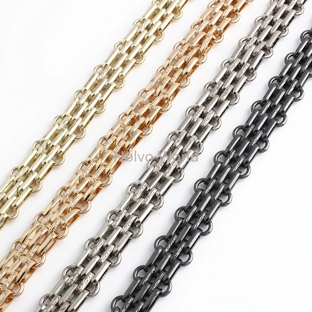 1/3/10PCS 17mm Wide 30-60-120CM Aluminium Handbag Chains For Women Bags Crossbody Shoulder Belt Handle Wrap Chain Accessories