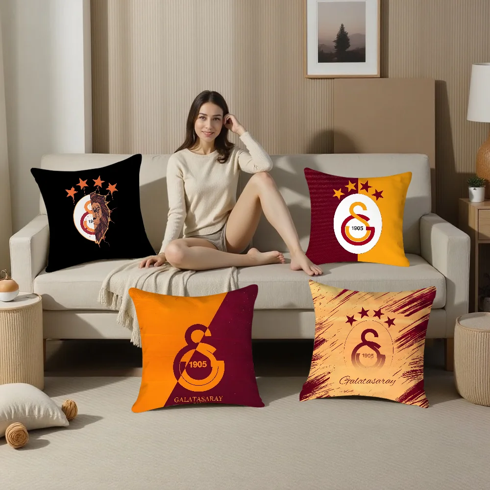 G-Galatasaray Sport Pillow Case Plush Fabric Soft Pillowcase Double Sided Print Sofa Cushion Cover Throw Pillow Cover