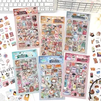 6/36 Sheets Cute Magazine Scrapbooking Stickers Book DIY Junk Journal Material Decoration Album Diary Stationery supplies 2