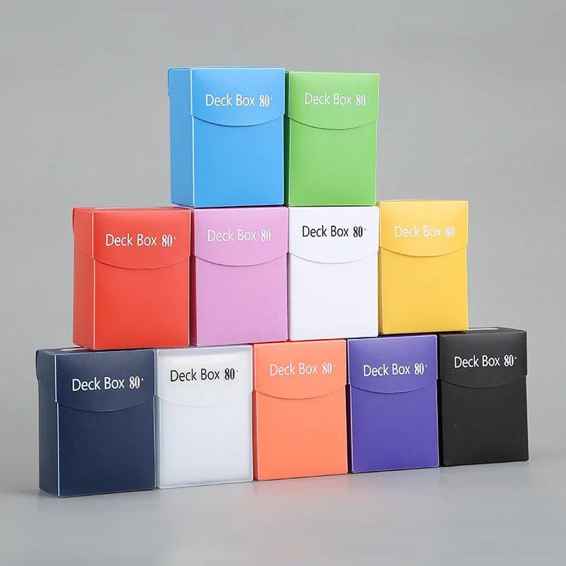 

New Storage Card Box Solid Color Simple Frosted Card Set Card Film Multi-color Card Protection Box Anime Star Card Pp Box