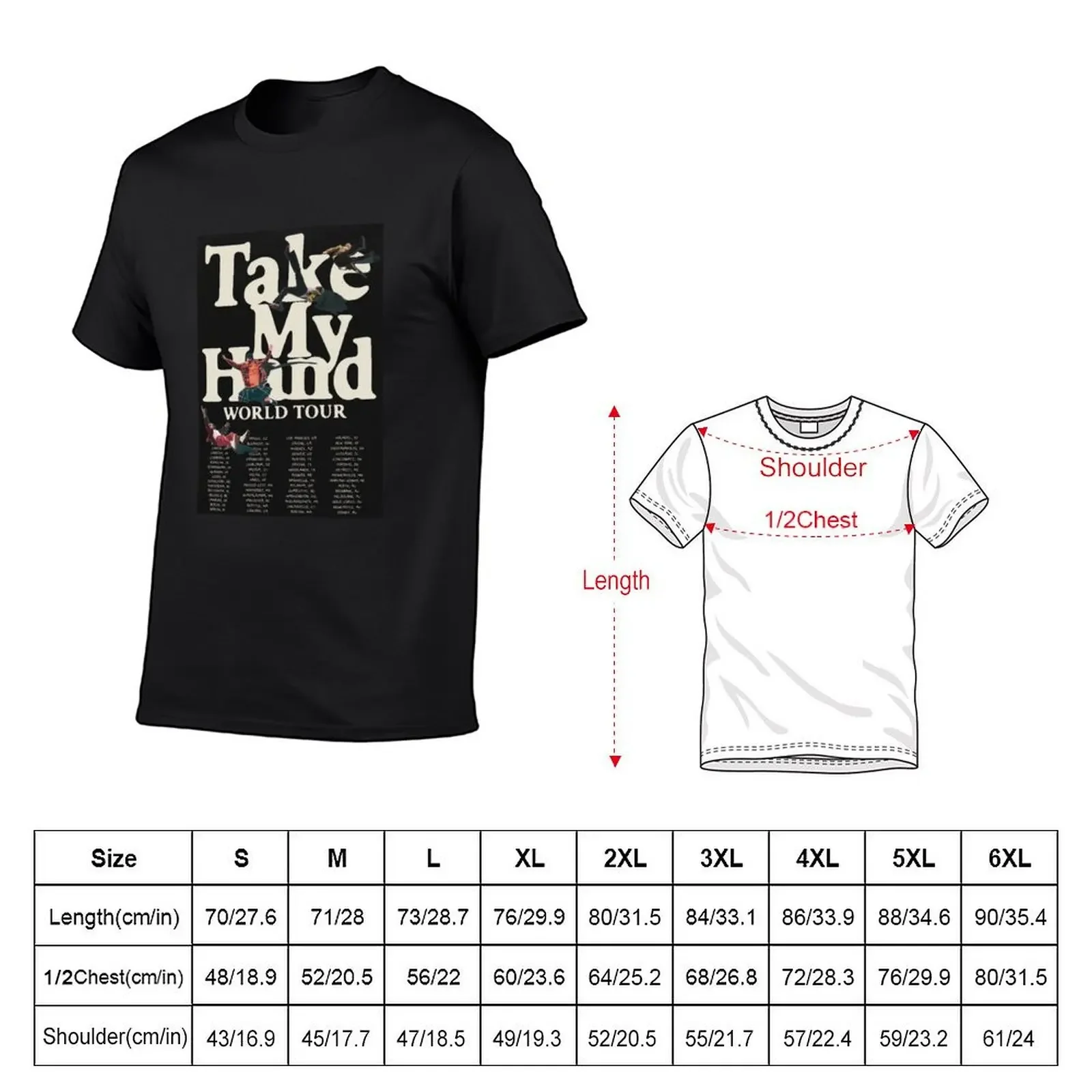 take my hand T-Shirt graphics blanks hippie clothes t shirts men