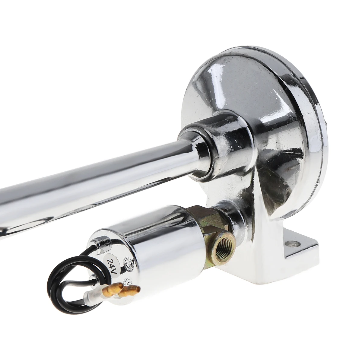 17 Inch 12V / 24V 150dB Super Loud Single Trumpet Car Air Operated Horn For Truck Boat Train Lorry Motorcycle Boat Truck