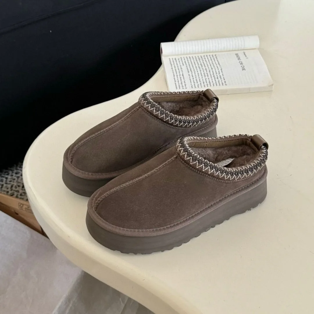 

Женские ботинки Tazz, классические, на толстой подошве, увеличивающие рост, из натуральной овчины, шерсти, удобные, теплые, модные, износостойкие, мини