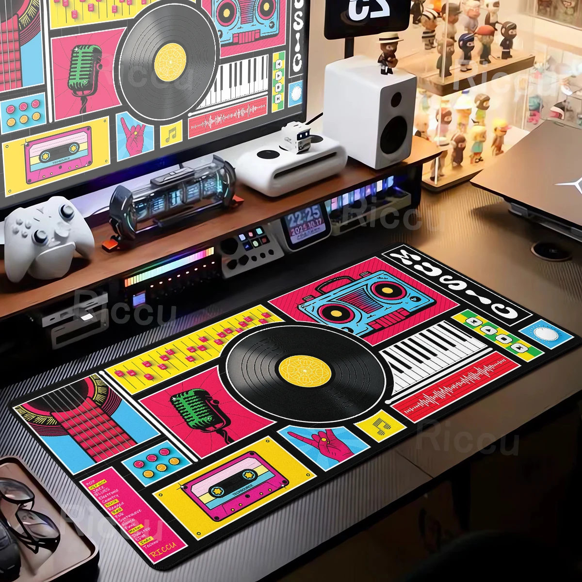 

Винтажный кассетный музыкальный скотч, коврик для мыши, компьютерный скоростной коврик, геймерский коврик для мыши, настольные аксессуары, клавиатура Xxl, игровой коврик для ПК, шкаф, коврик