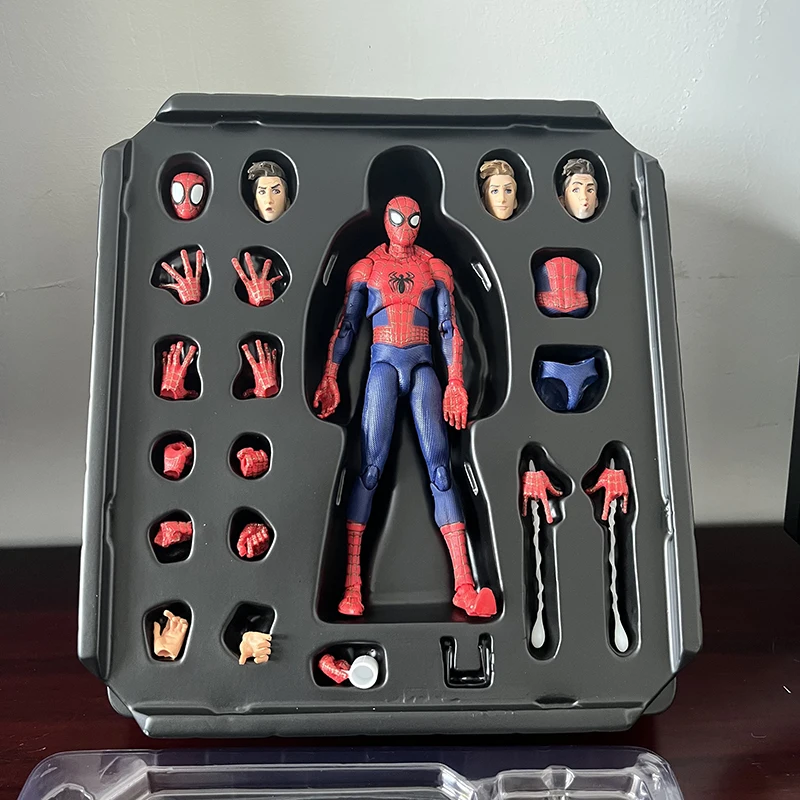 Spiderman Into the Spider-Verse Action SV Peter B. Parker Sentinel Miles Spider Man Action Figures Model Toys Room Ornament Gift