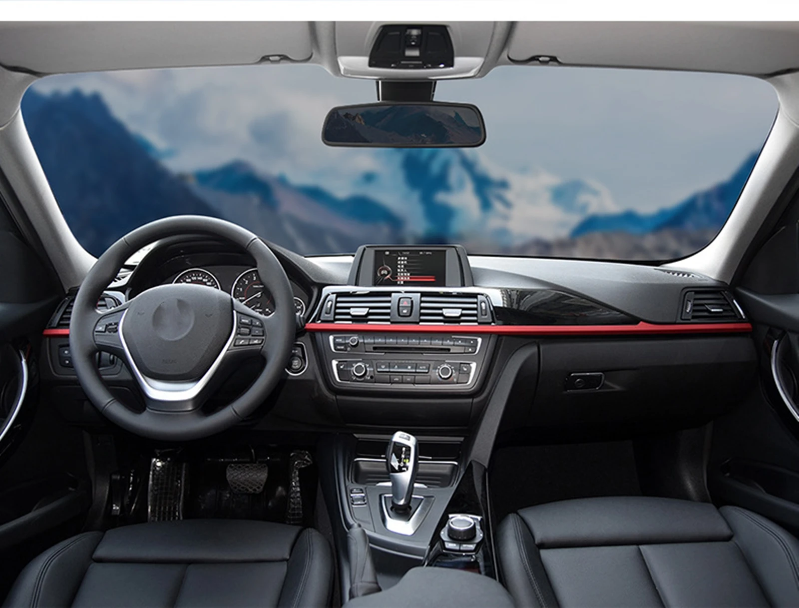 For BMW 3 4 Series F30 F31 F34 F36 M Sport 2012-2018 Car Interior Dashboard Center Console Cover Trim Dash Panel Decoractive Kit