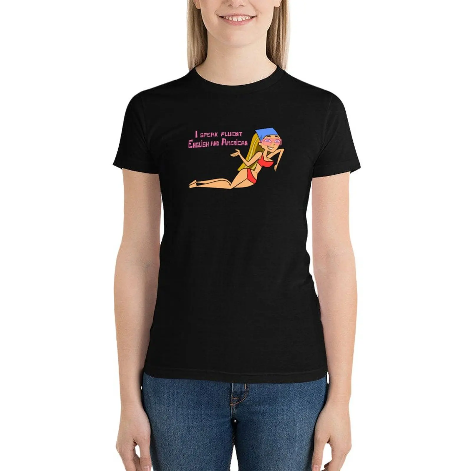 

Lindsay Top - Total Drama Island - Fluent Languages T-Shirt sports fans Female clothing t-shirt dress for Women sexy